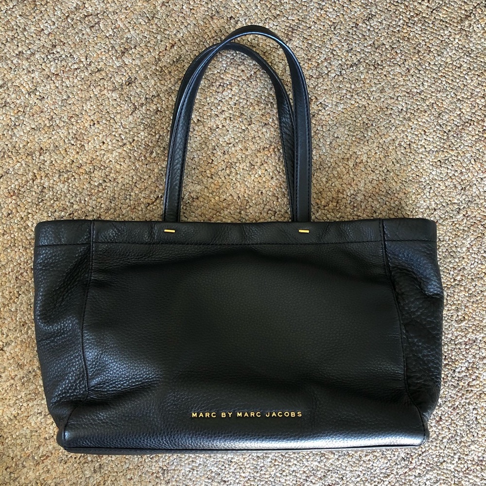 Marc by Marc Jacobs black leather tote